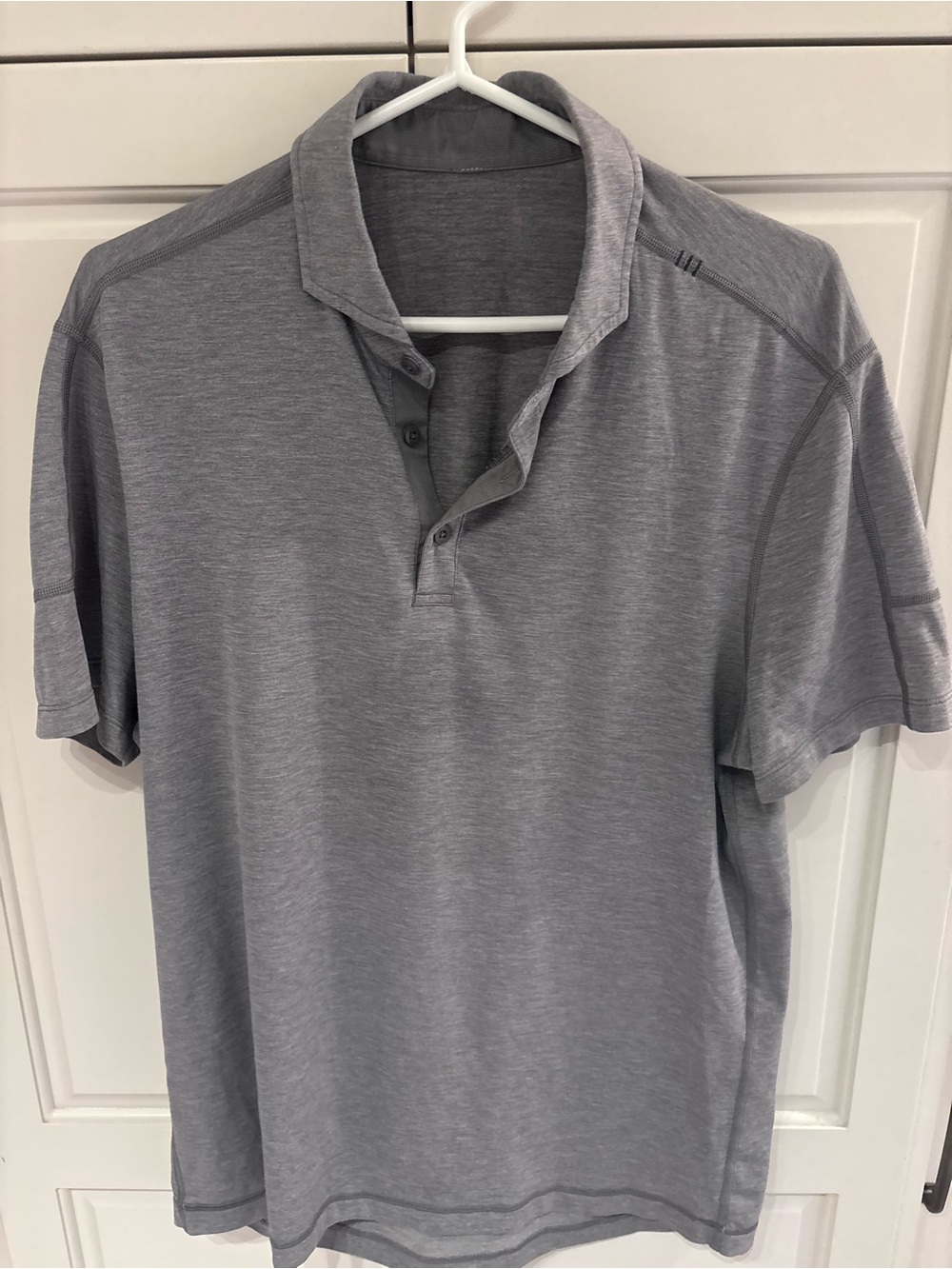 Gray Men’s Short-Sleeve Polo Shirt lululemon approx medium
